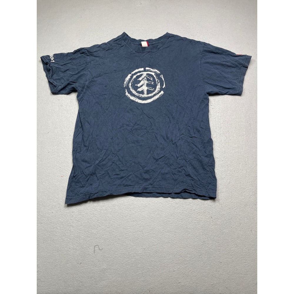 Element T Shirt Cotton Navy Blue Graphic Large Mens